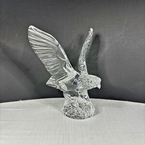 Waterford Flying Eagle Figurine Irish Crystal Sculpture Statue Signed America